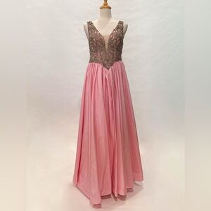 Tarik Ediz pink gown